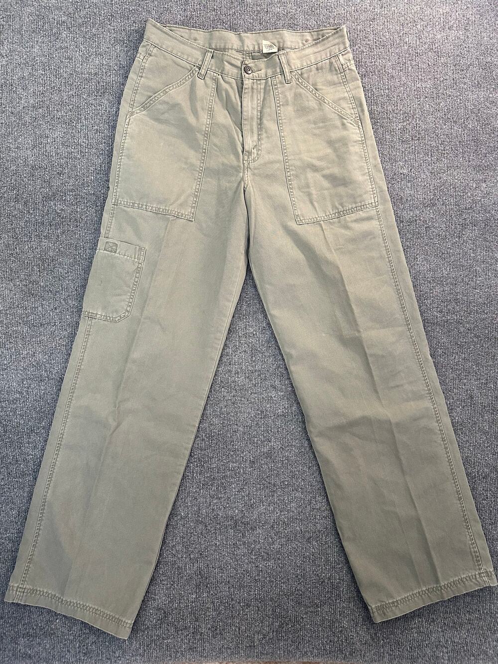 Vtg 90’s Levi’s Men's Wide Leg Utility Pant Military Style Cargo Canvas 33x34